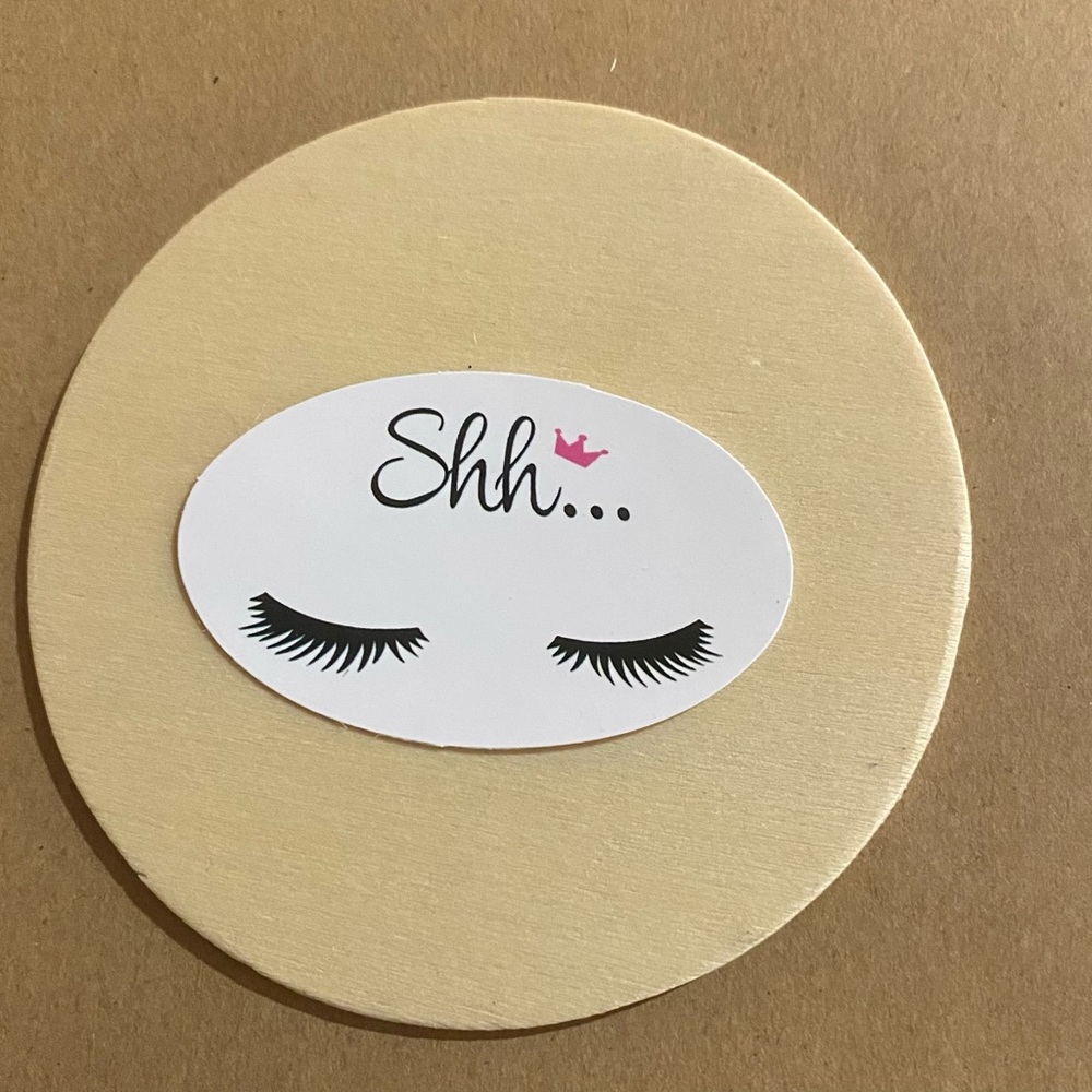 π20/$12π Shhβ¦ Eyelash Sticker